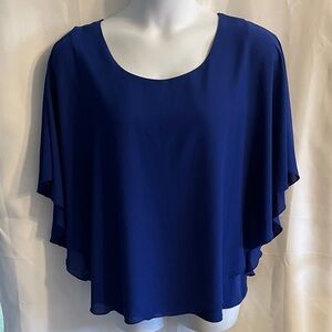 Nyguard BLouse 1X Royal Blue Flowy Tank